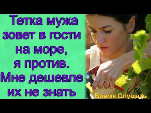 Видео: Тетка мужа зовет в гости на море, я против. Мне дешевле их не знать. Истории из жизни