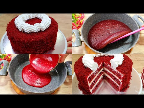 Видео: Без Духовки! Красный Бархат на СКОВОРОДЕ ! Шикарный и вкусный ! Red Velvet! Кизил Бахмал Товада !