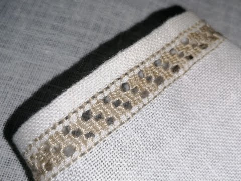 Видео: Обробка  краю. Мережка латана. Вишивка. Hand embroidery.