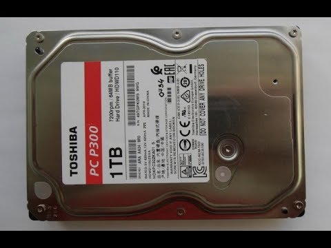 Видео: Замена головки БМГ на жестком диске HDD Toshiba HDWD110 с красной плашкой нового образца