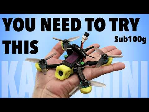 Видео: Миниатюрный дрон FPV с большой энергией квадрокоптера — Kayoumini с DJI O4 // Sub100g
