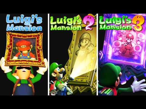 Видео: Эволюция спасения Марио в особняке Луиджи (2001-2024)