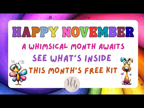 Видео: Бесплатный набор для творчества из бумаги, наполненный яркими красками, на ноябрь 🌈