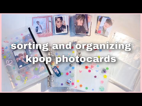 Видео: организация фотокарт bts, stray kids| sorting and organizing kpop photocards