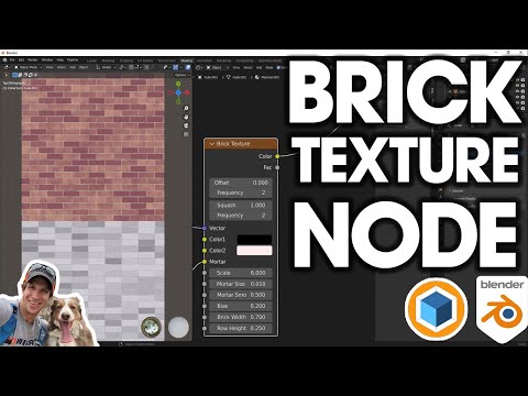 Видео: Как использовать узел кирпичной текстуры в Blender!