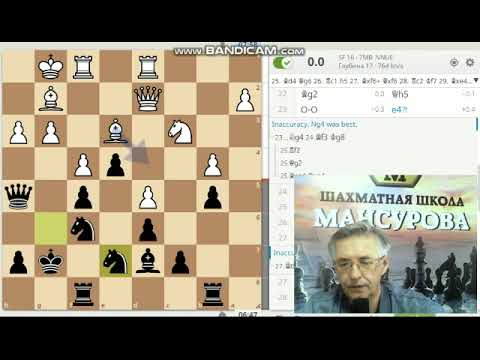 Видео: Староиндийская защита против варианта Земиша. Соперник 2418