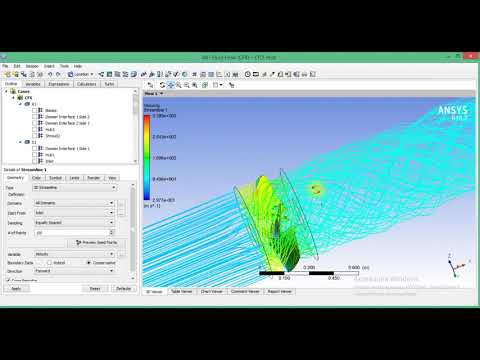 Видео: 5.5 Моделирование течения воздуха в осевом вентиляторе в ANSYS CFX