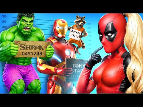 Видео: Дэдпул Пропал! Харли Квинн vs Халк vs Человек Паук!