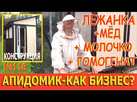 Видео: Пчелы и Апидомик как бизнес. Идеальная конструкция. Рентабельность Пчеловодства и Доход Пчеловода.