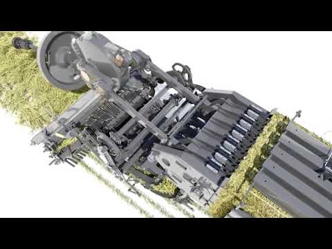Видео: Работа тюкового пресс-подборщика в разрезе