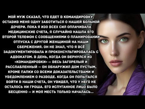 Видео: Мой муж сказал, что едет в командировку, оставив меня одну заботиться о нашей больной дочери...