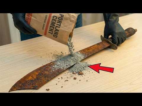 Видео: Мало кто знает этот скрытый метод реставрации старого ржавого меча… Из мусора в сокровище!