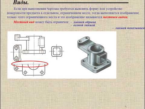 Видео: Изображение  Виды, разрезы, сечения  ГОСТ 2 305 68