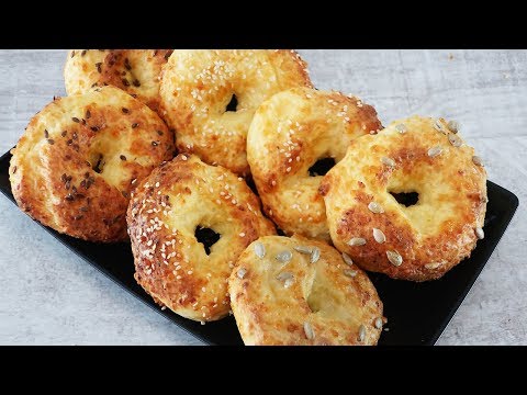 Видео: Творожно - сырные бублики. Отличный перекус дома, на работе, в дороге