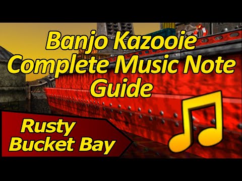 Видео: Как собрать все музыкальные ноты в Rusty Bucket Bay — Banjo Kazooie Complete Music Note Guide
