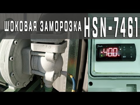 Видео: Агрегат на винтовом компрессоре | Шоковая заморозка | Bitzer HSN 7461-70
