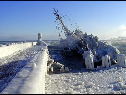 Видео: Зима в Геленджике. Последствия Норд-Оста