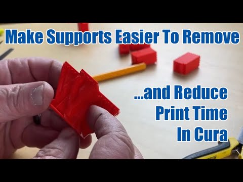 Видео: Легко снимаемые опоры в Cura