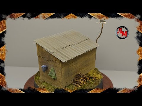 Видео: "Времянка" (создание ШИФЕРА В 35 масштабе)