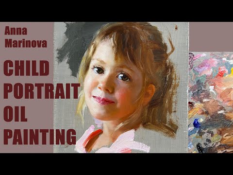 Видео: Alla Prima PORTRAIT. OIL PAINTING Demonstration. Anna Marinova. Анна Маринова