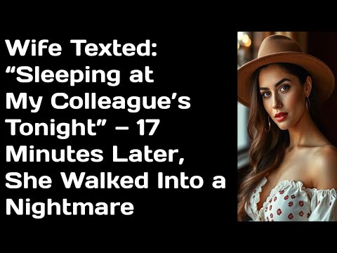 Видео: Жена написала: «Сегодня ночую у коллеги». Спустя 17 минут она попала в кошмар.