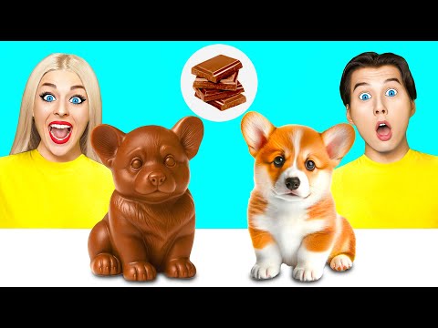 Видео: Челлендж. Шоколадная Еда vs Настоящая еда | Безумные Ситуации на Кухне от Choco DO