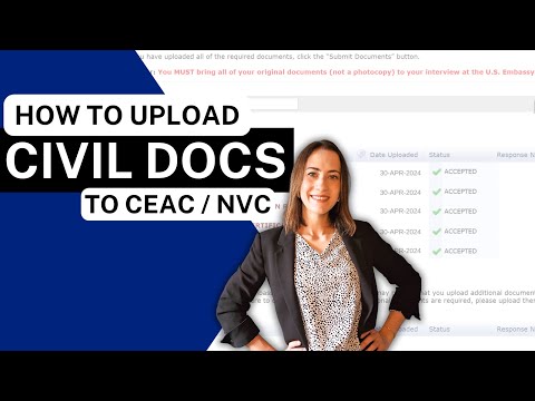 Видео: КАК ЗАГРУЗИТЬ ГРАЖДАНСКИЕ ДОКУМЕНТЫ В CEAC | Консульский процесс: распространенные вопросы и советы!