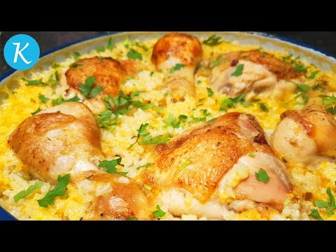 Видео: Пиле с ориз на фурна - вкусни и лесни български рецепти! (епизод 210)