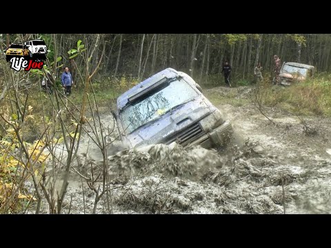 Видео: Медвежуть 2021. ОФФРОАД УАЗ Хантер и Митсубиси Паджеро на бездорожье