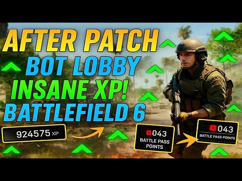 Видео: *НОВОЕ* БЕЗУМНОЕ ЛОББЕ БОТОВ ОПЫТА В Battlefield 6 (ПОСЛЕ ПАТЧА) ОПЫТ ДЛЯ ОРУЖИЯ!