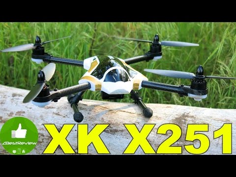 Видео: ✔ Резвый Карбоновый БК Квадрокоптер XK X251. Banggood