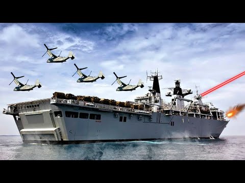 Видео: Британский САМЫЙ МОЩНЫЙ Десантный Корабль УДИВИЛ Весь Мир!