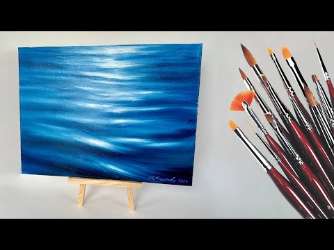 Видео: РЕАЛИСТИЧНАЯ ВОДА МАСЛОМ | Как нарисовать море | OIL PAINTING WATER TIME LAPSE