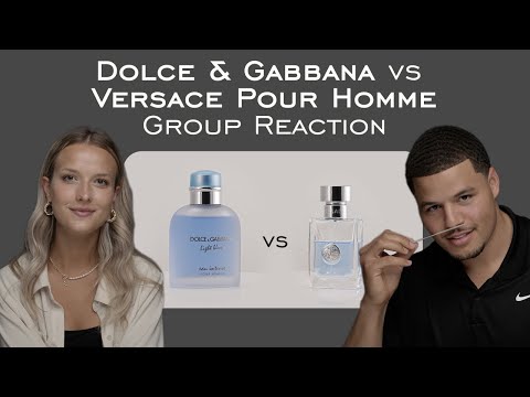 Видео: Dolce & Gabbana Light Blue против Versace Pour Homme Групповая реакция