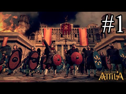 Видео: Total War Atilla. Западная Римская Империя. Легенда. Без авторасчета и союз с ВРИ. #1