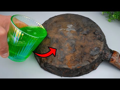 Видео: Сделайте что-то одно, и ваша старая сковорода будет как новая! 5 Отличные советы по дому