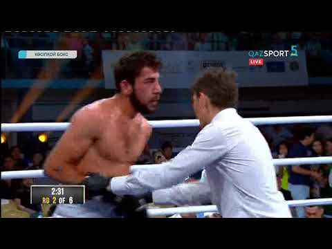 Видео: Кәсіпқой бокс. Бобыржан Момынов (6-0-0, 5КО) - Георгий Блиадзе (7-6-0, 2КО)