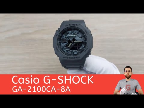 Видео: Камуфляжный октагон / Casio GA-2100CA-8A