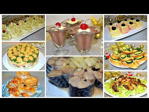 Видео: Бюджетное МЕНЮ за 2 часа на Новый ГОД 2025/8 очень вкусных Новогодних РЕЦЕПТОВ,от десерта до закуски