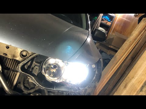 Видео: Bi led aozoom a3+ линзы в Honda Accord 8