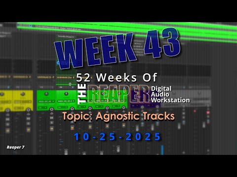 Видео: Agnostic Tracks в REAPER | WK 43 | 52 НЕДЕЛИ REAPER