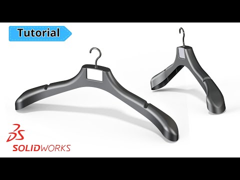 Видео: Учебное пособие по SolidWorks |  Проектирование вешалок в SolidWorks