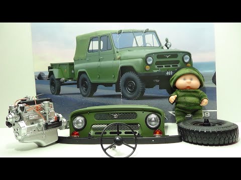 Видео: Сборка УаЗ 469 №7 №8 №9 Масштаб 1:8 deagostini
