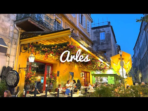 Видео: [4K]🇫🇷 Ночная прогулка по Арлю🌠Красивый город на юге Франции, который любил Ван Гог. Кафе Ван Гог🍺
