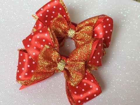 Видео: DIY/МК Как сделать мини- бантики на резиночках для наших модниц