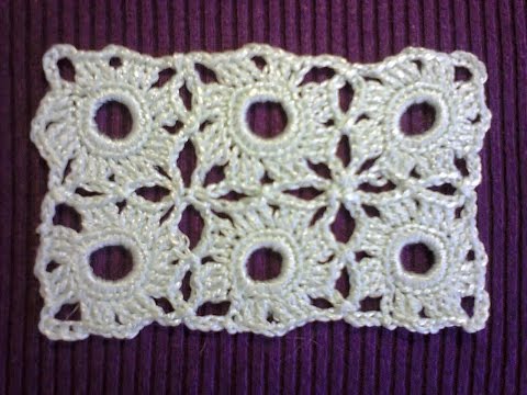 Видео: Красивый маленький мотив крючком.  Beautiful little crochet motif