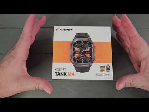 Видео: Распаковка и настройка KOSPET TANK M4 + Сравнение KOSPET TANK M3 и M4 - Обзор смарт-часов!