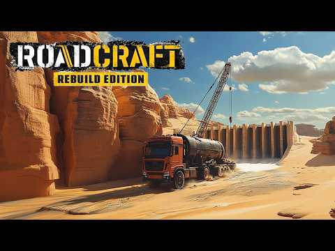 Видео: RoadCraft - Строим дамбу против наводнения ( первый взгляд )