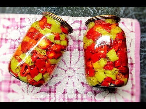 Видео: Закатываем маринованный острый перец на зиму!!!