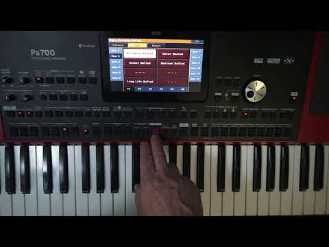 Видео: Korg PA 700  Сеты, стили сохранение